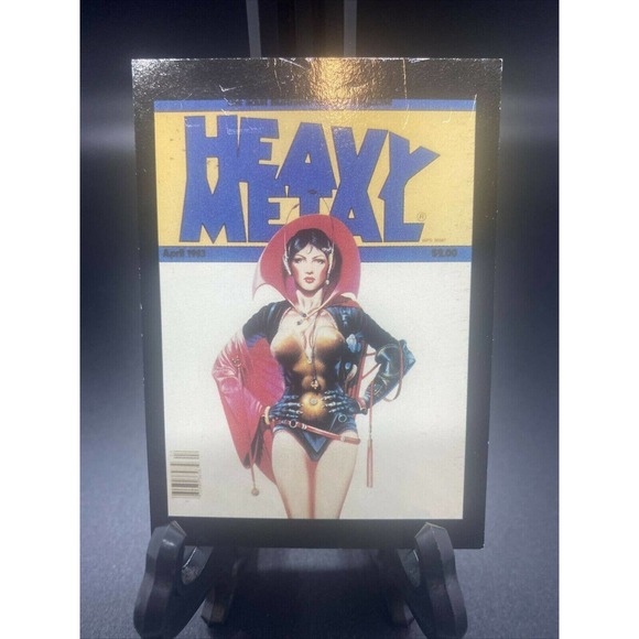 Vintage 1982 Heavy Metal Trading Card No. 42 August 1982 Heavy Metal - Picture 1 of 12